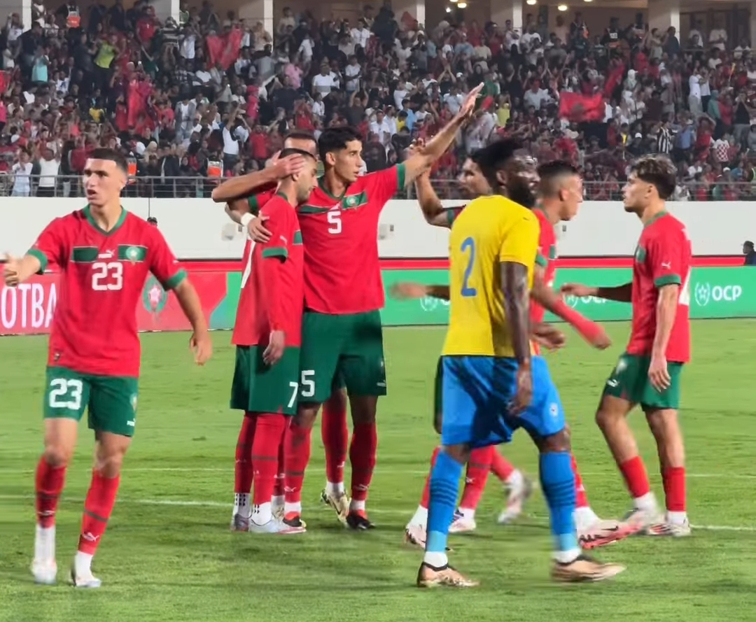 المنتخب المغربي متقدم بثنائية زياش