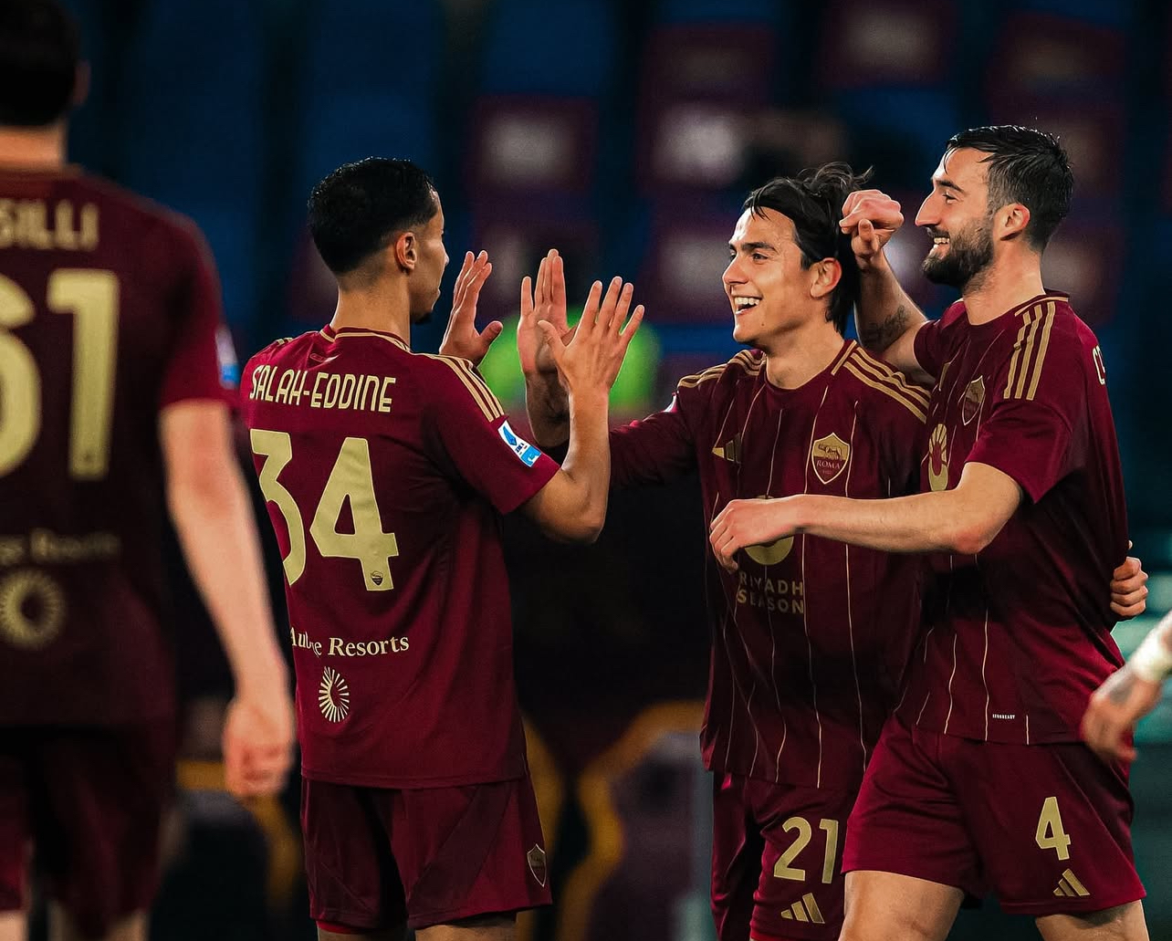 صلاح الدين لا يخسر مع روما