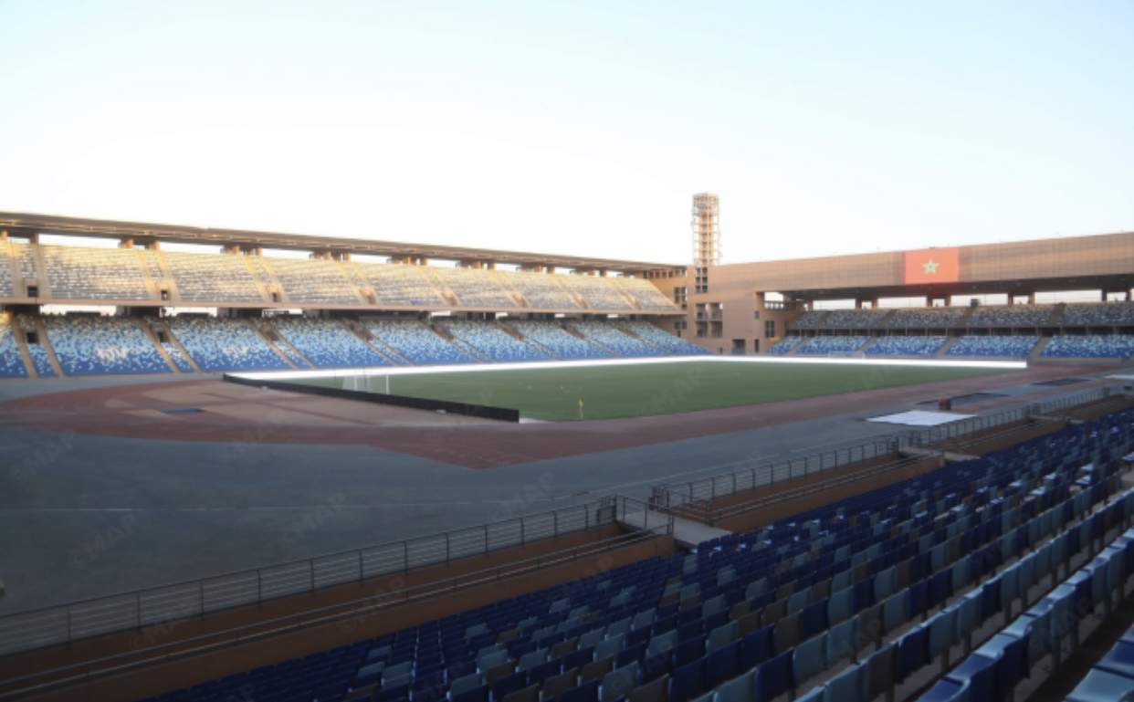 ملعب مراكش يرحب بانهاء المرحلة الأولى وجاهزيته للكان