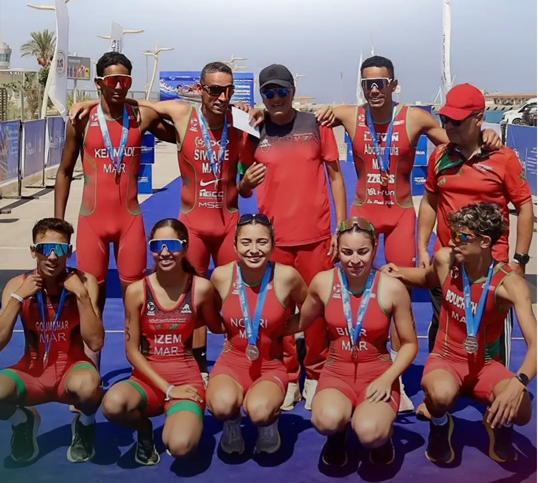 تألق لافت للمنتخب المغربي في بطولة إفريقيا والعرب للترياثلون بمصر بـ13 ميدالية