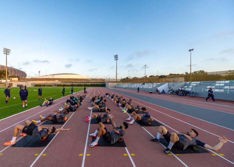 منتخب البحرين خاض اليوم ثاني حصة تدريبية في ملحق ملعب الأمير مولاي عبد الله