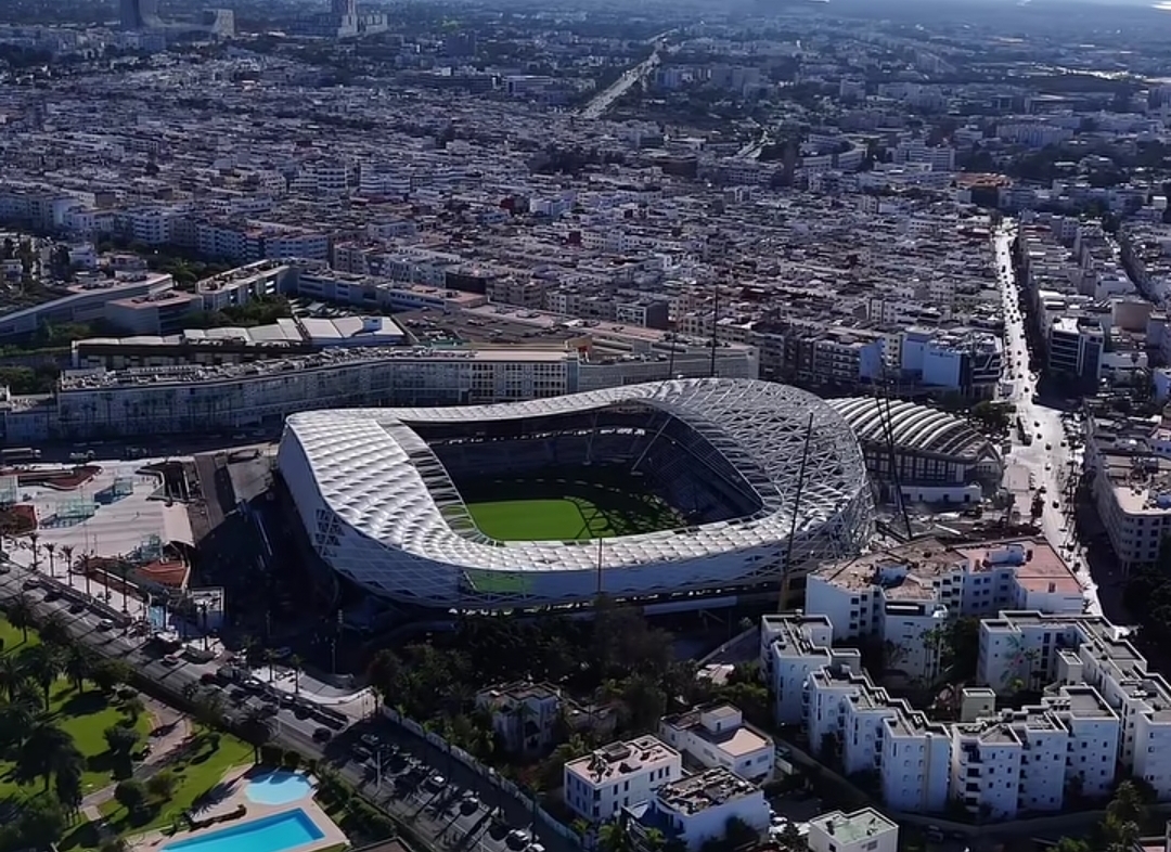 آخر ما وصلت له أشغال بناء ملعب البريد بالرباط