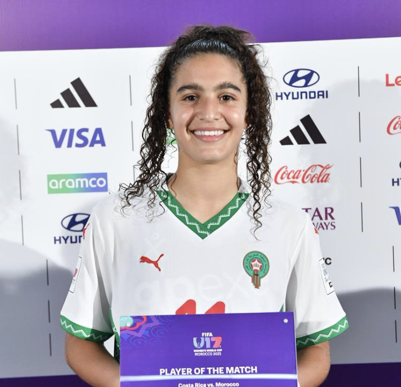 ميساء باها أفضل لاعبة في مباراة المغرب وكوستاريكا