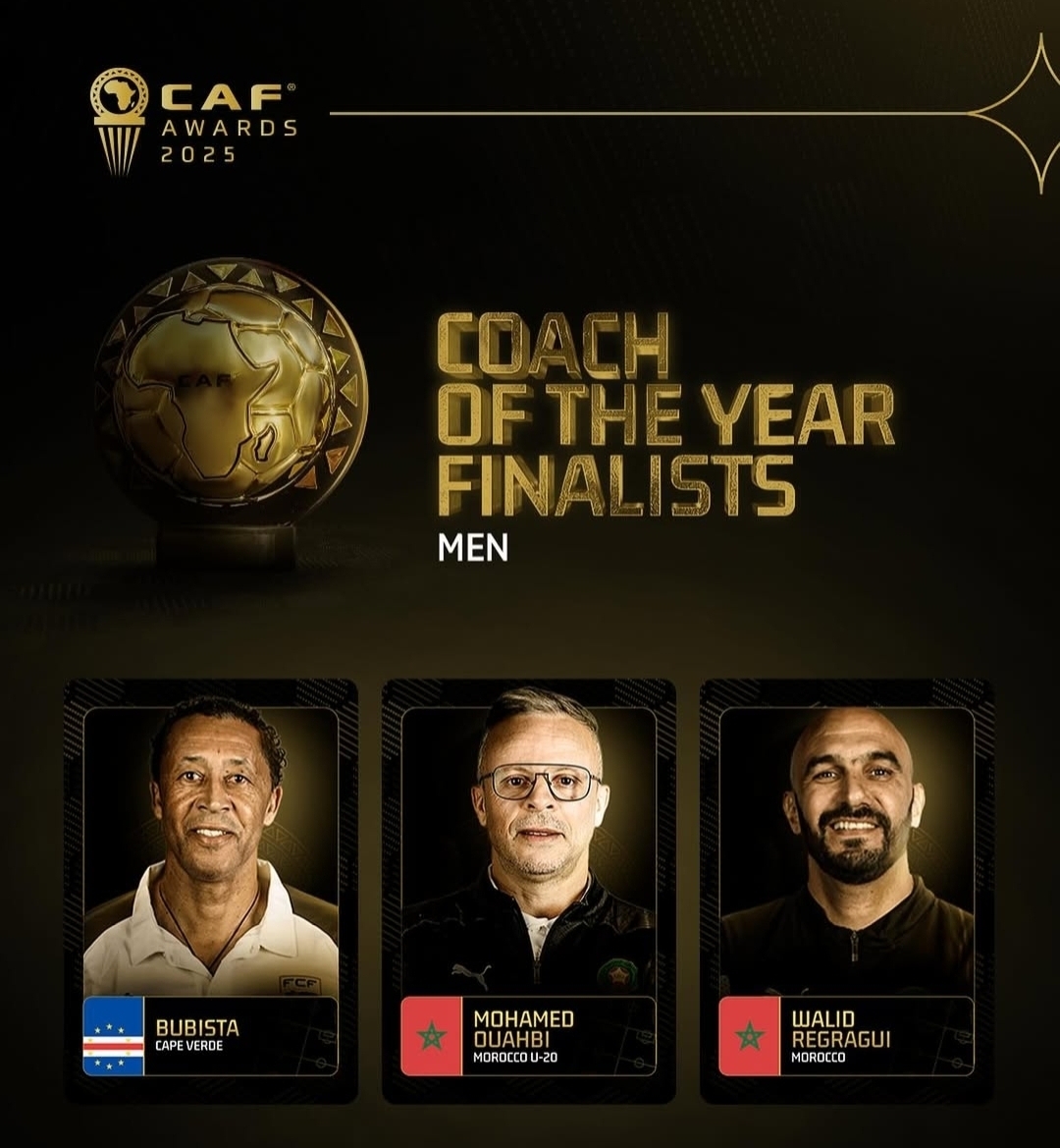 وهبي والركراكي يتنافسان على لقب الأفضل بإفريقيا