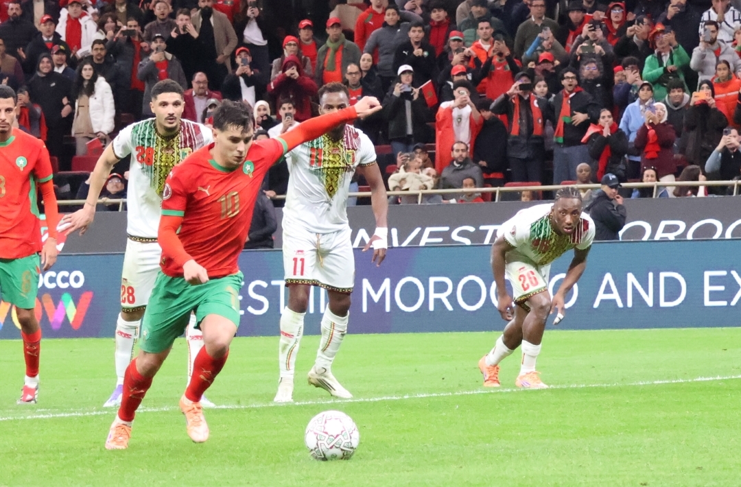 الأسود متقدمون على على مالي بهدف ابراهيم