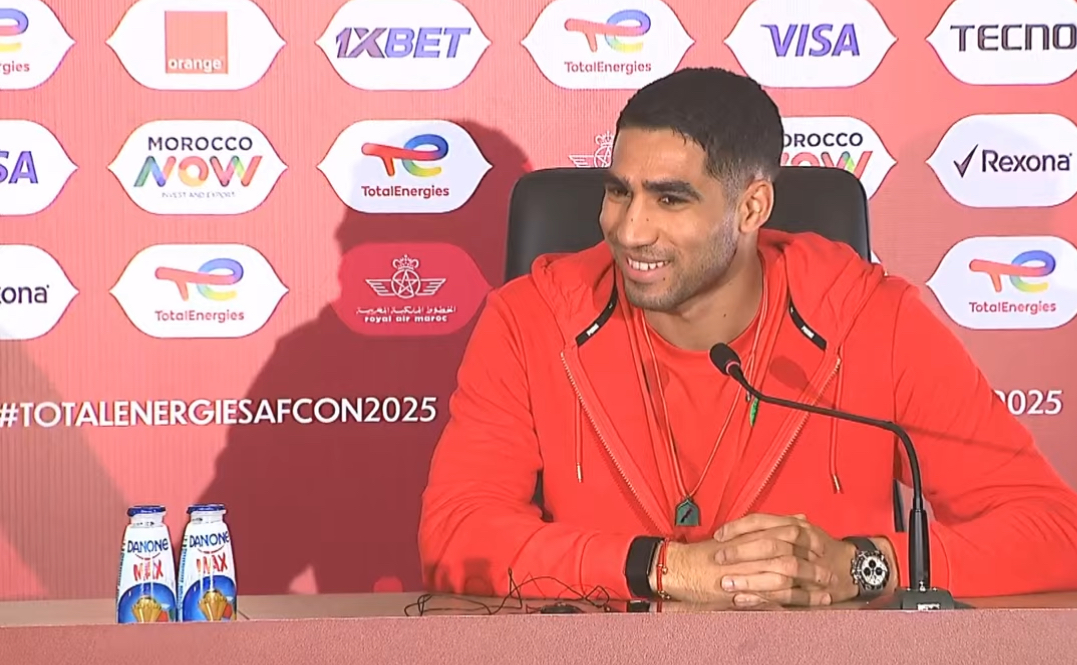 حكيمي: أنا جاهز ومستعد للمشاركة أمام زامبيا