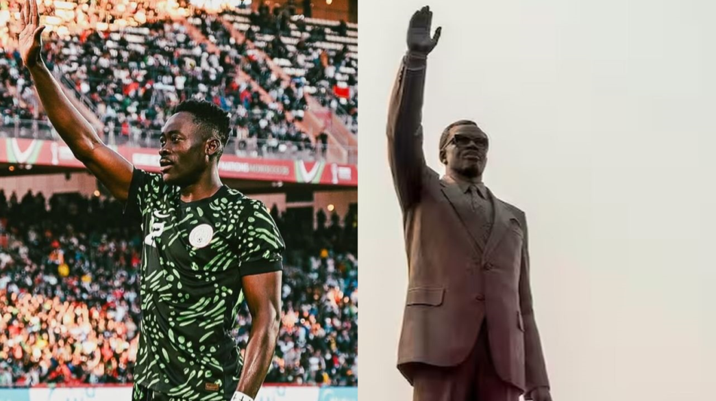 أكور أدامز يُحيّي باتريس لومومبا بعد تسجيله هدفًا في مرمى الجزائر