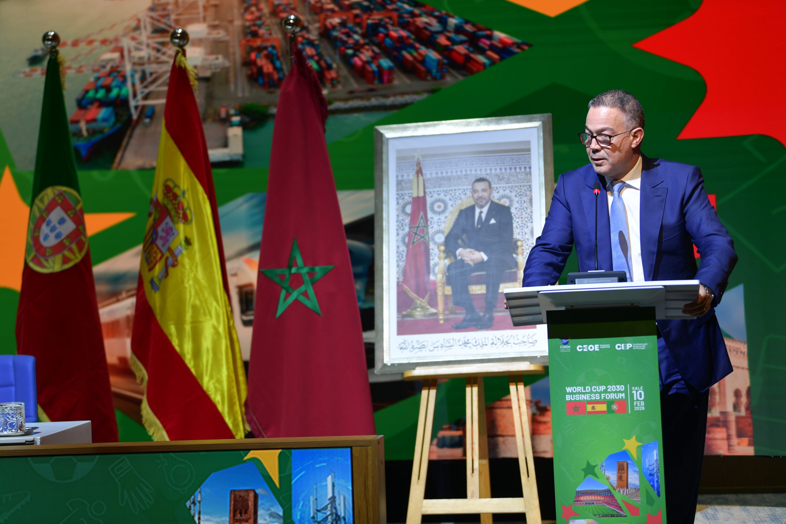 لقجع: المغرب عازم على تنظيم أفضل نسخة في كأس العالم 2030 مع إسبانيا والبرتغال