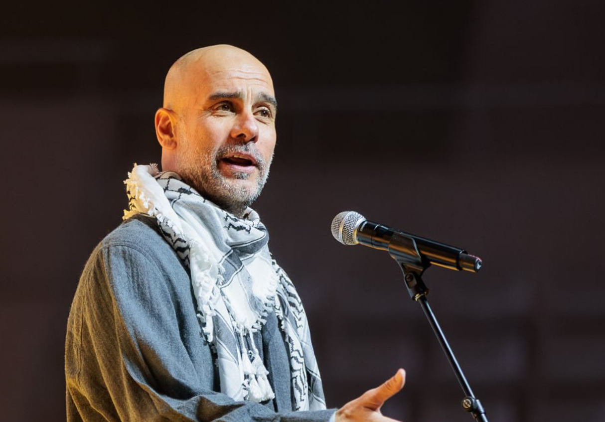 غوارديولا  متألم  من المعاناة الناجمة عن النزاعات العالمية