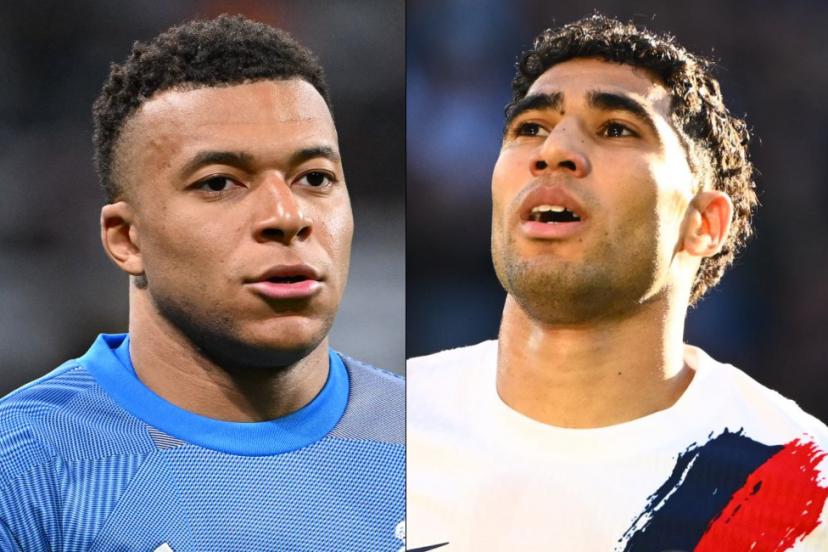 مبابي ينفي تورط حكيمي في تهمة الاغتصاب