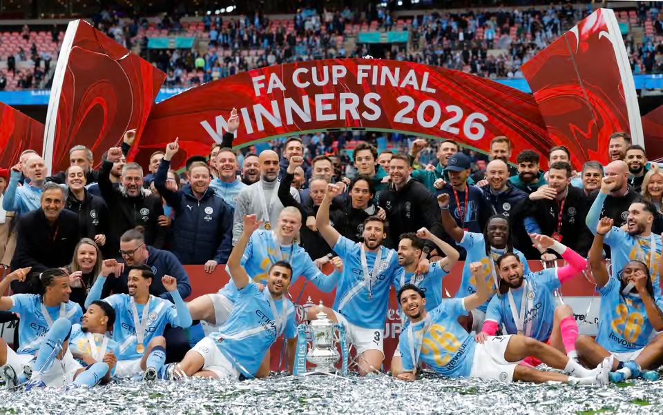 مانشستر سيتي يتوج بكأس إنجلترا واللقب رقم 20 لغوارديولا