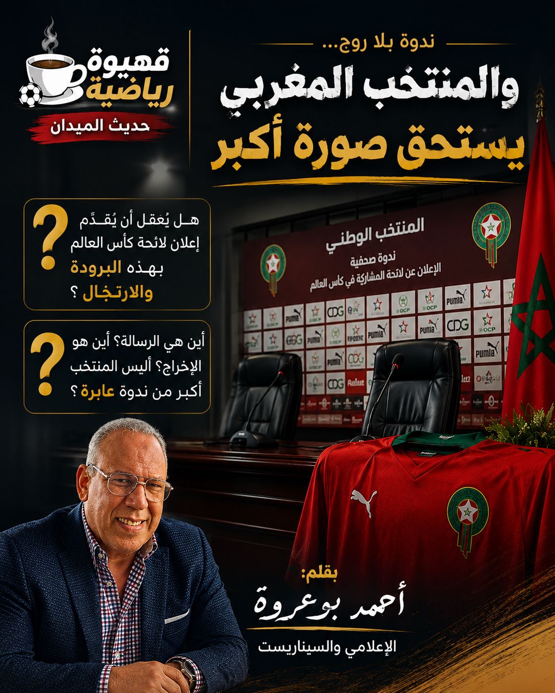 المنتخب: الإعلامي والسيناريست أحمد بوعروة