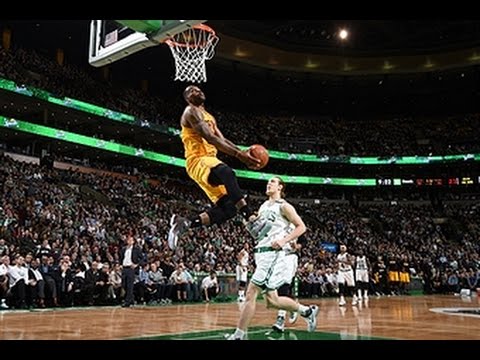 LeBron James Throws Down the Reverse Jam!