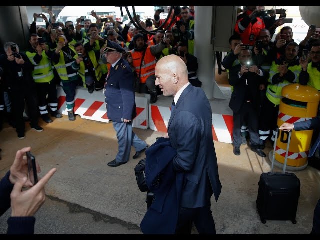 فيديو..وصول فريق ريال مدريد الى روما