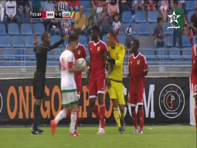 اهداف مبارة المغرب 2 -0 الكونغو