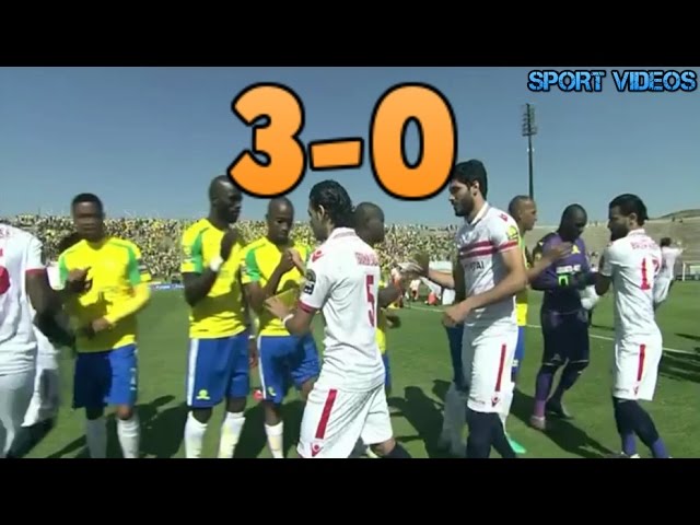 تقرير  بي إن سبور  عن هزيمة الزمالك أمام صن داونز 0-3