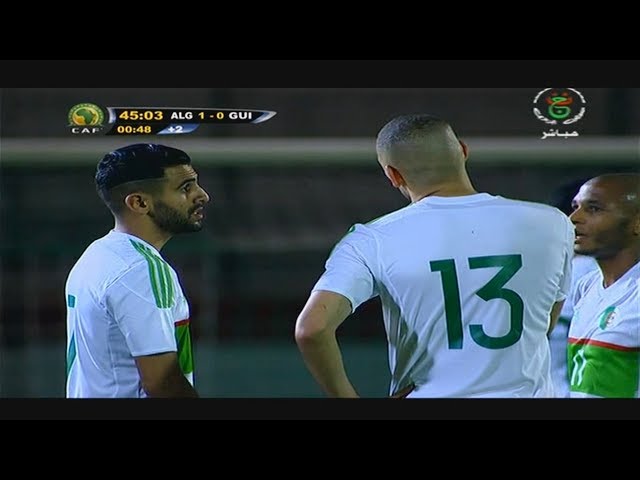 أهداف مباراة الجزائر 2-1 غينيا | مباراة ودية