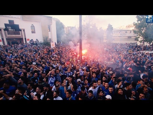 فيديو أجواء وكواليس لقاء جماهير اتحاد طنجة مع أبطال المغرب