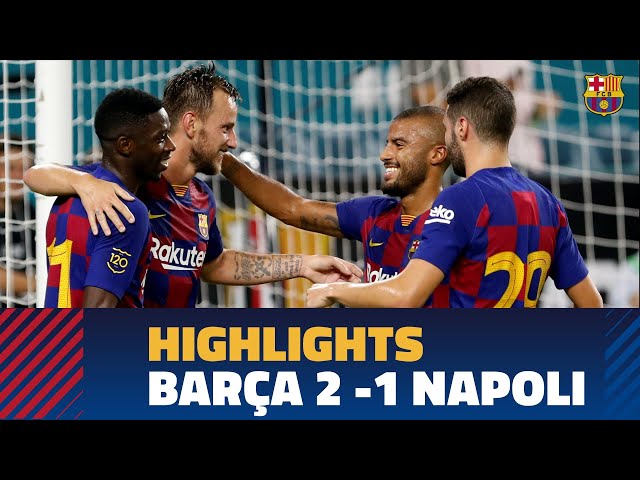 اهداف برشلونة ونابولي 2-1 l مباراة ودية