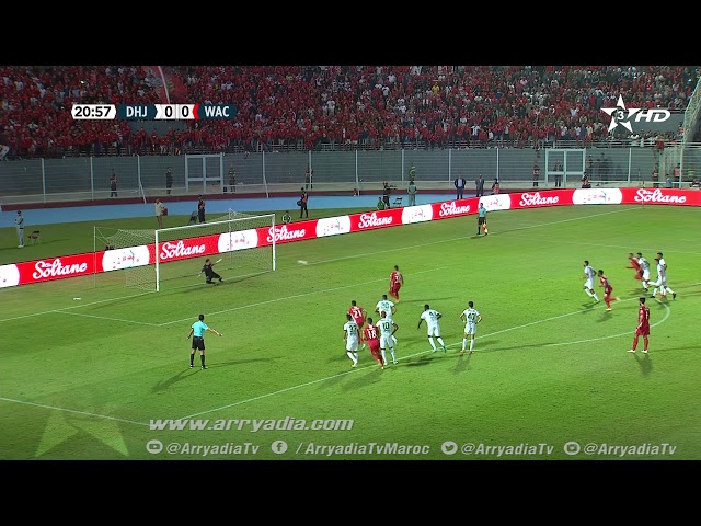 الدفاع الجديدي 0-1 الوداد البيضاوي هدف محمد نهيري من نقطة الجزاء