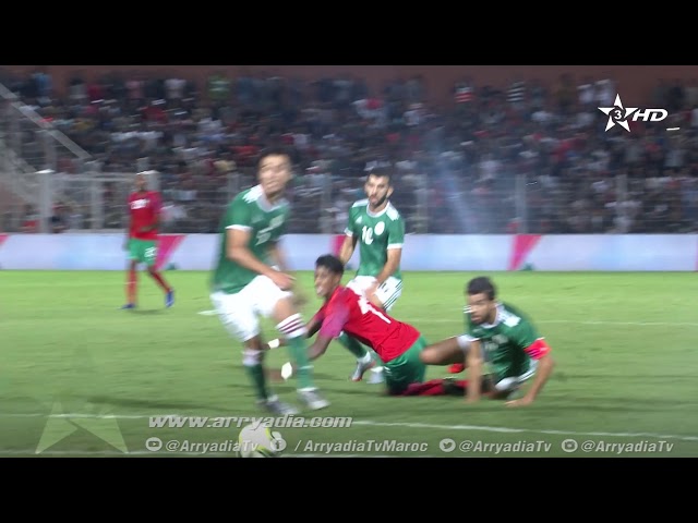 المغرب 1-0 الجزائر هدف بدر بانون من نقطة الجزاء في الدقيقة 27