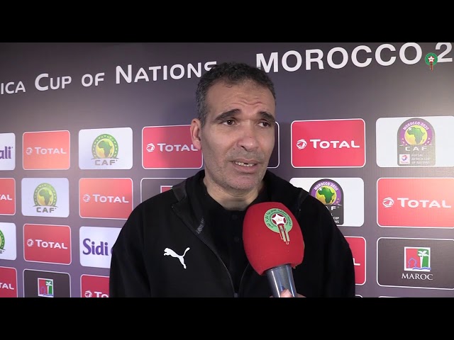 تصريح هشام الدكيك مدرب المنتخب الوطني لكرة القدم داخل القاعة بعد لقاء ليبيا