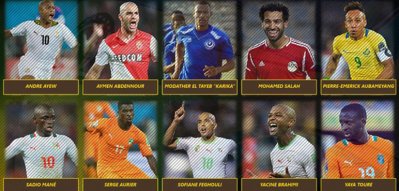 عبد النور وفيغولي وصلاح يتنافسون على لقب أفضل لاعب أفريقي