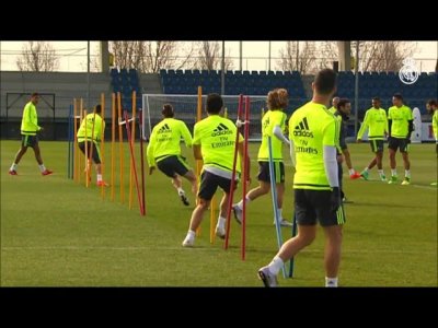 آخر حصة تدريبية لريال مدريد قبل مباراة سيلطا فيغو