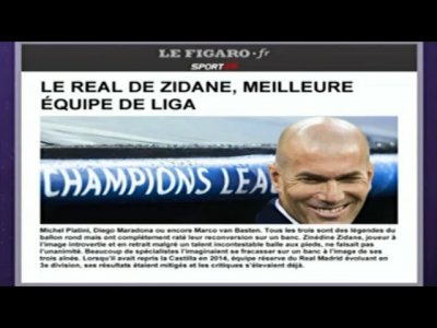 ريال زيدان .. الأفضل في الليغا !