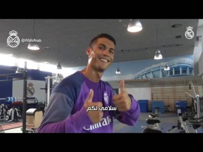 رسالة كريستيانو رونالدو اليوم من الصالة الرياضية