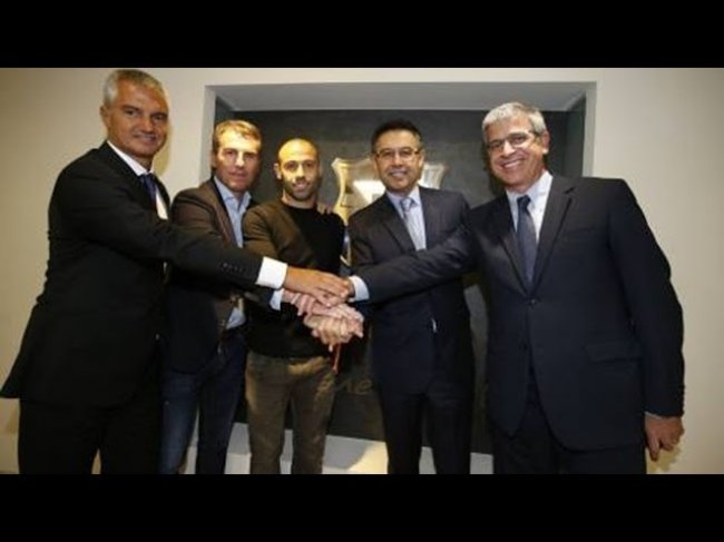 فيديو..ماسكيرانو يجديد عقده مع برشلونة