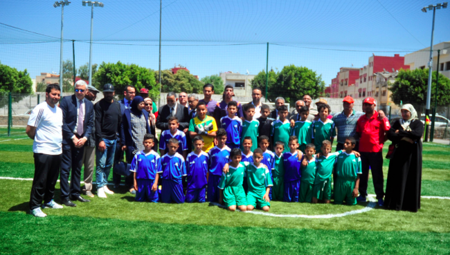 بالصور ..10 ملاعب قرب جديدة بمدينة تمارة