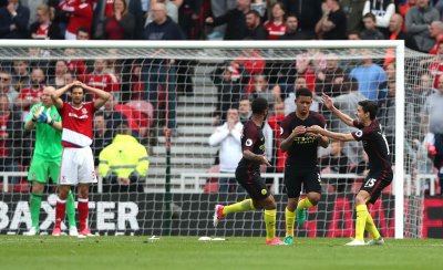 رأسية غابرييل جيسوس تمنح سيتي التعادل 2-2 مع ميدلسبرو