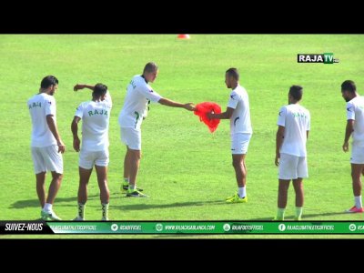 الحصة التدريبية لفريق الرجاء ليوم آمس الخميس