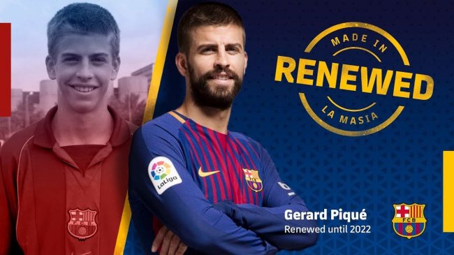 برشلونة يمدد عقد بيكي حتى عام 2022