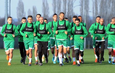 حصتان تدريبيتان للأسود قبل ودية الأوزبك