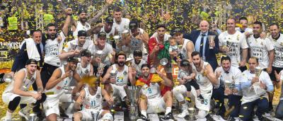 ريال مدريد يحرز لقبه العاشر في العصبة الاوروبية للسلة بفوزه على فناربخشة