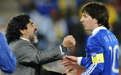 رسالة خاصة من مارادونا إلى ميسي