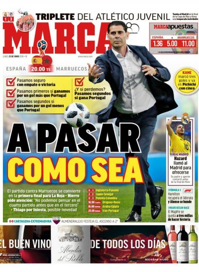  ماركا  تحذر الماتادور: العبور باي طريقة