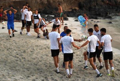 بالصور.. آخر حصة تدريبية قبل مواجهة جزر القمر
