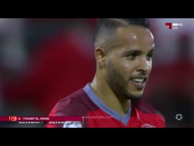 هدف يوسف العرابي في مرمى العربي - بطولة قطر -