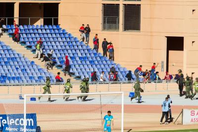 إصابات في صفوف القوات الأمنية بسبب شغب جماهير أولمبيك آسفي