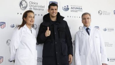 موراطا في الطريق الى اتلتيكو بعد أن اجتاز الفحص الطبي