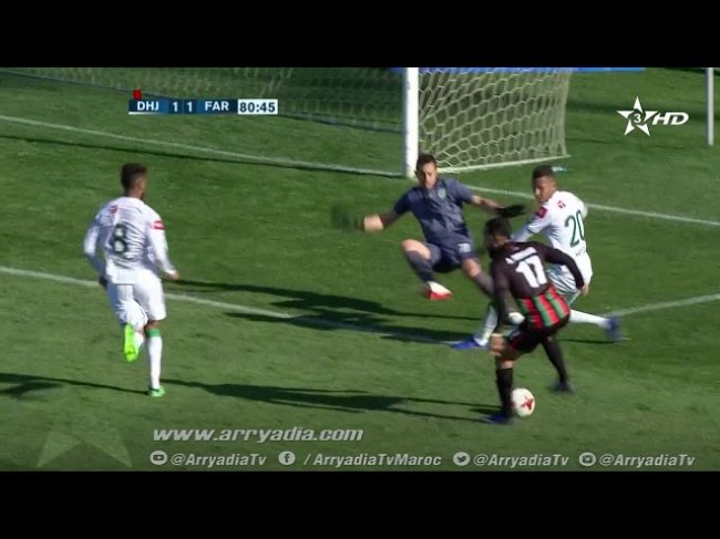 الدفاع الحسني الجديدي 1-2 الجيش الملكي هدف المهدي برحمة