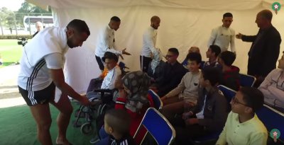 أيتام تابعوا تداريب أسود الأطلس