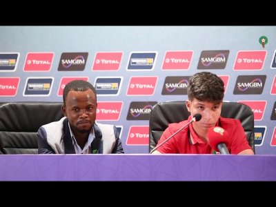 المؤتمر الصحفي لجمال سلامي واللاعب هيثم عبيدة قبل مباراة السنغال