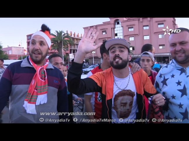 إحتفالات جماهير نهضة بركان بعد التأهل التاريخي