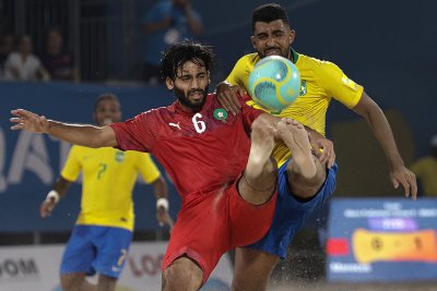 دورة الألعاب العالمية: أسود الكرة الشاطئية ينهزمون امام البرازيل بحصة كبيرة
