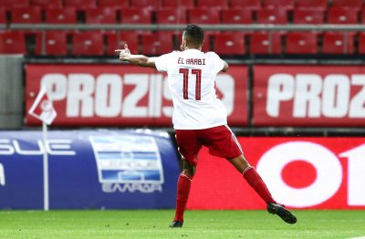 العرابي يسجل ويسطع في ديربي أثينا