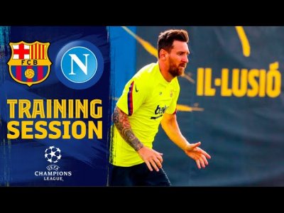 فيديو.. شاهد عودة تداريب برشلونة استعدادا لنابولي
